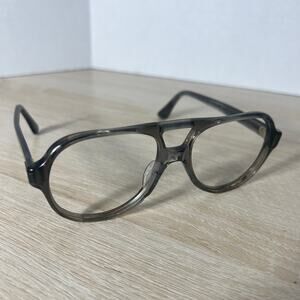 Vintage Titmus TOZ87 5 1/2 PC4 HGR Eyeglasses Aviator Dark Brown 54-16